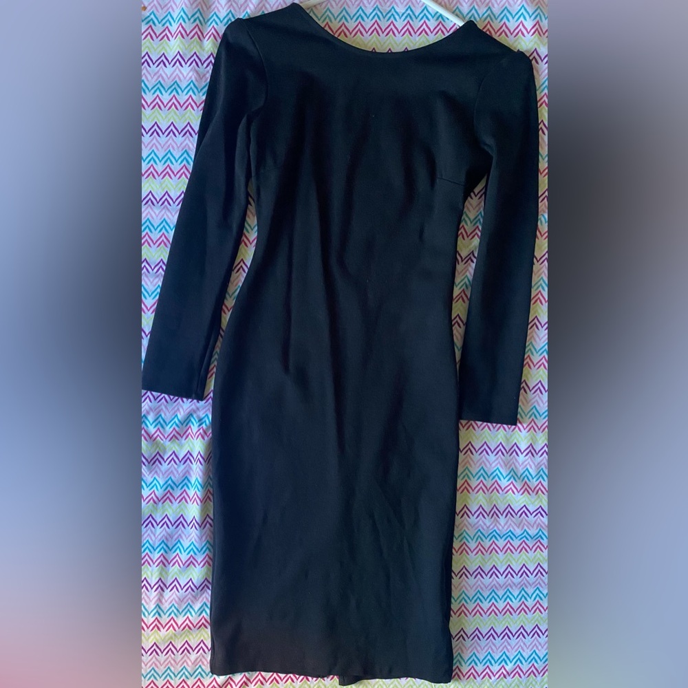 Lulu's Black Off the Shoulder Bodycon Dress